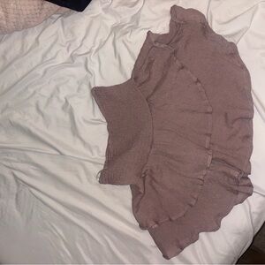 SHEIN Dusty Pink Ruffled Skirt